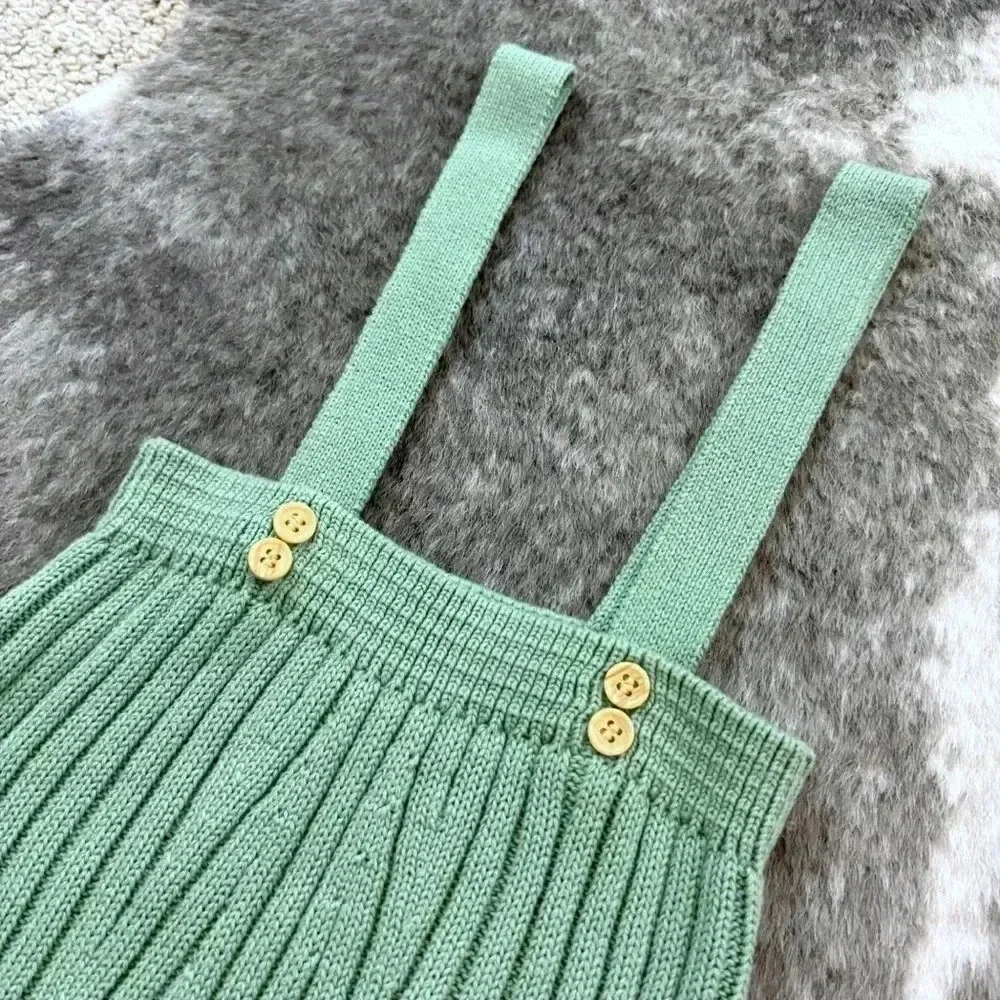 Baby Knit Overall Romper
